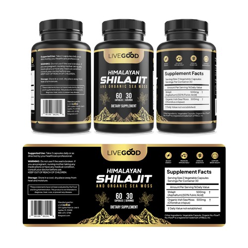 Himalayan Shilajit Label Design