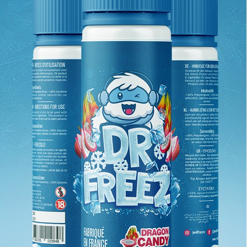 Liquid Vape Label Design