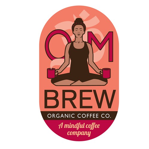 Logo for Om Brew Coffee Co.-variation #2