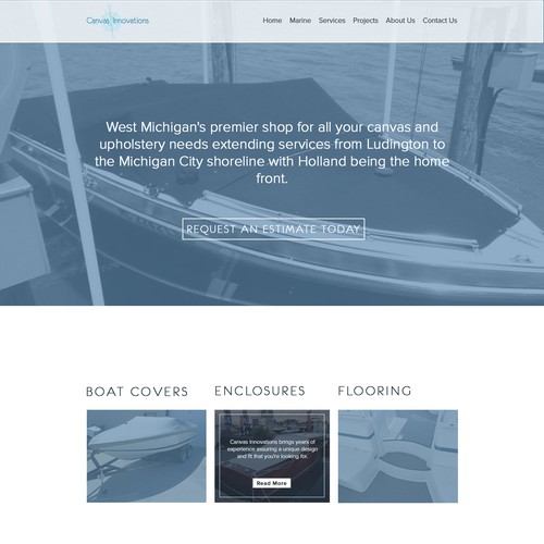 Marine Fabricator Website Re-Design