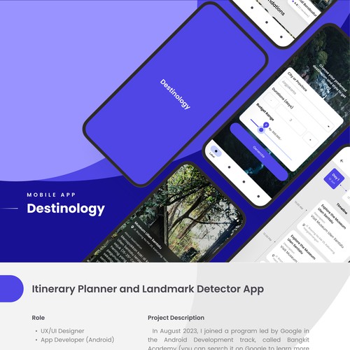 Itinerary Planner & Landmark Detection app.