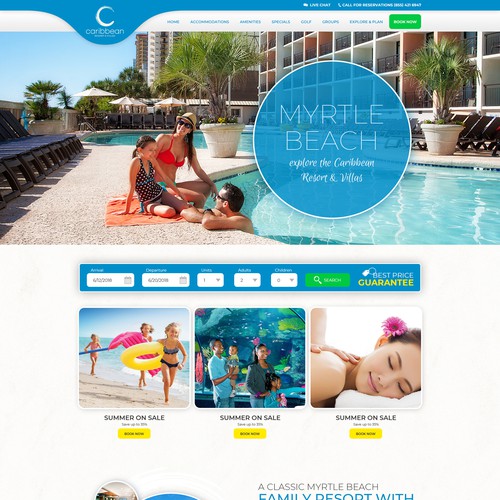 Caribbean Resort & Villas Website Design
