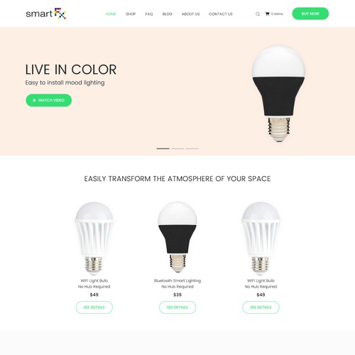 Landing Page Design Concept for SmartFx