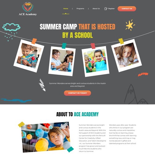 Innovative Web Design for ACE Academy