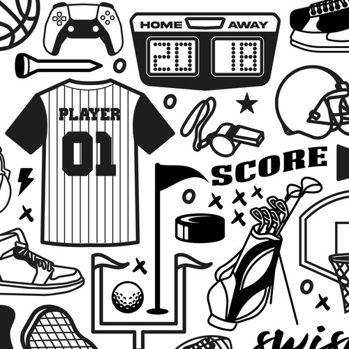 graphic elements for sports company