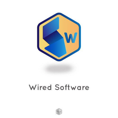logo concept for a wirew softwars company