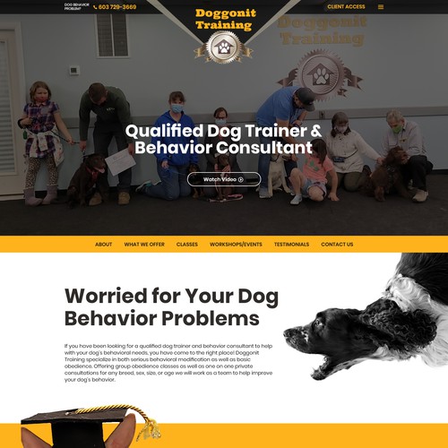 Modern Website for a Dog Trainer