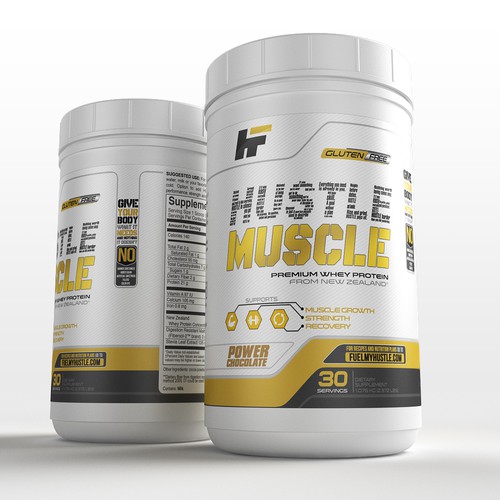 hustle muscle label