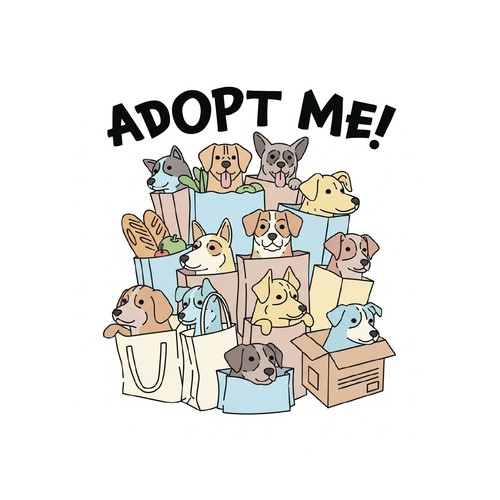 "Adopt Me!" Pet Rescue T-shirt Design Bundle