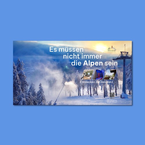 Advertising banner for a cinema