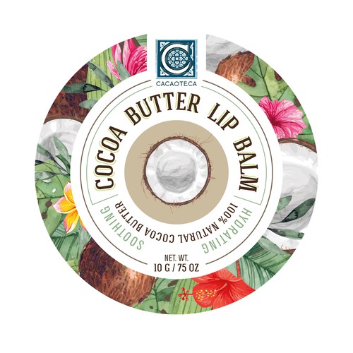 Cacaoteca Lip Balm Label