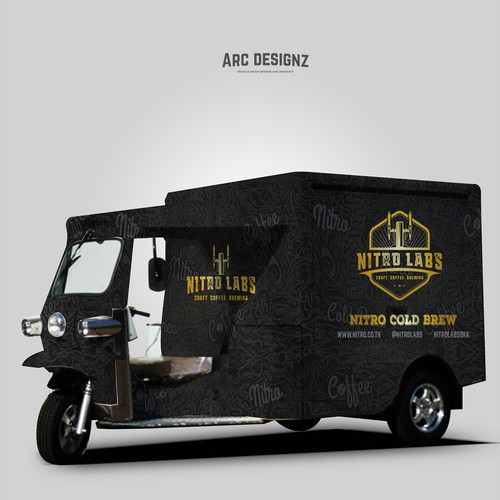 Tuk Tuk wrap for Nitro labs cold brew