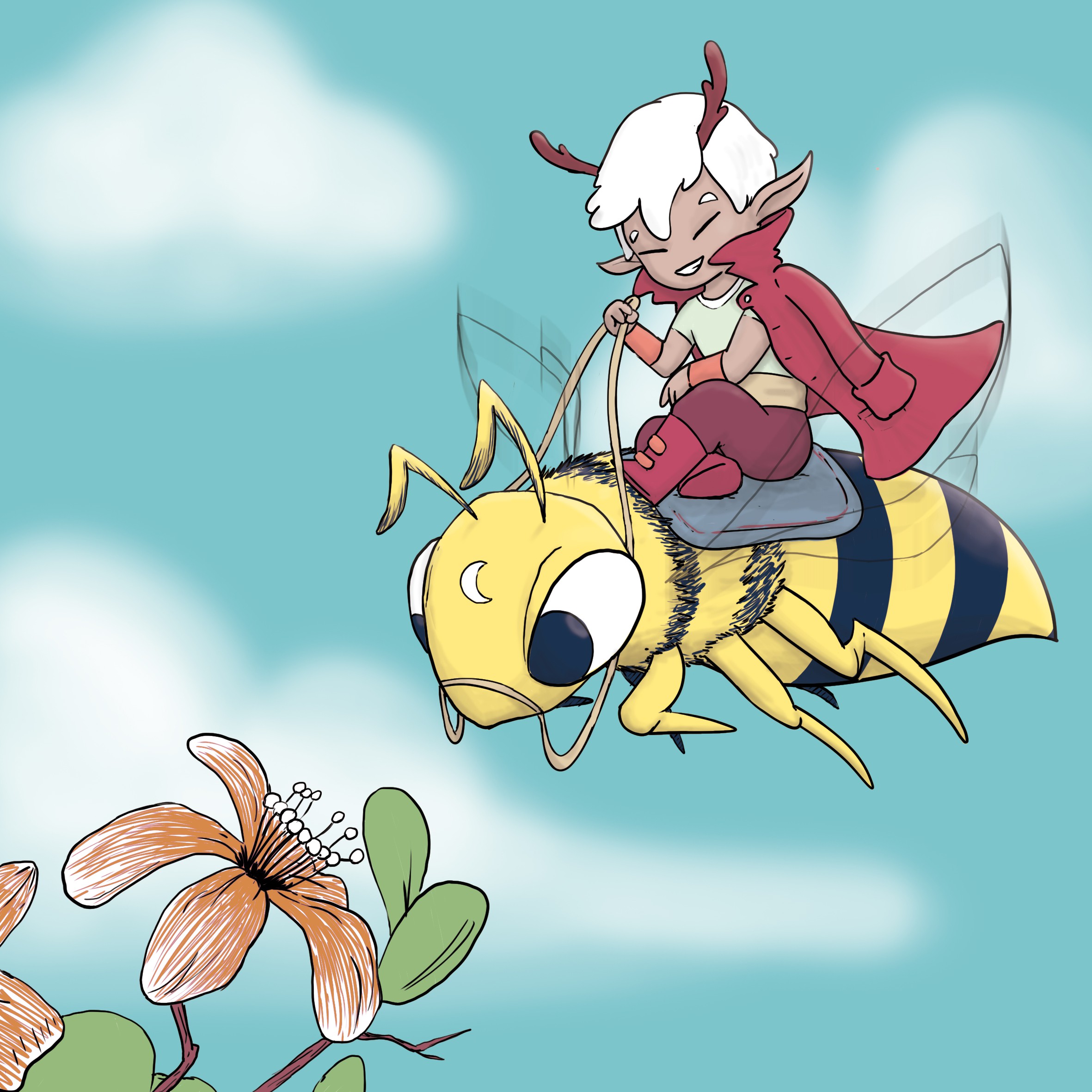Card game illustration for family