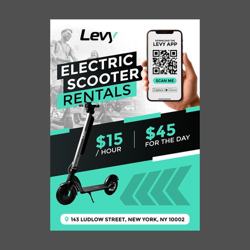 Electric Scooter Rentals Poster