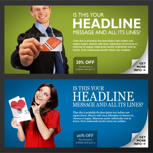 Homepage Ads for Printing Company