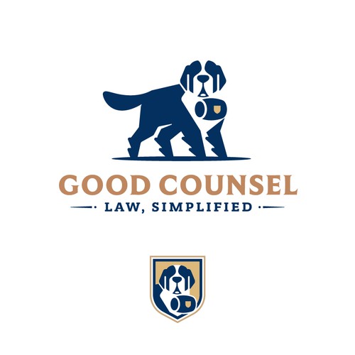 St. Bernard dog logo for Good Counsel