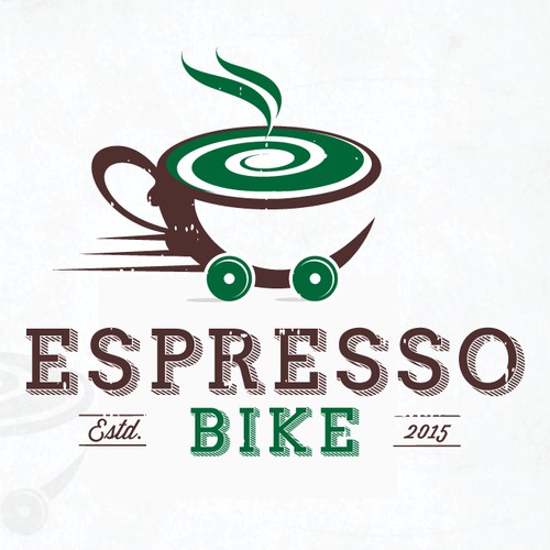 Bold Logo For "ESPRESSO COFFEE BIKE"