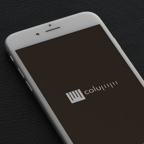 Modern minimalistic logo for columm app