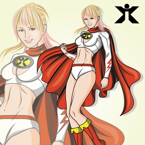 Super Hero Mascot for Instructor X - Fitness Training Program!!