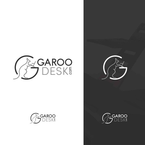 Garoo desk logo design