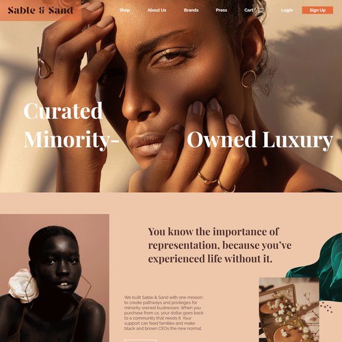(Ecommerce) Web Design for a beauty&power company