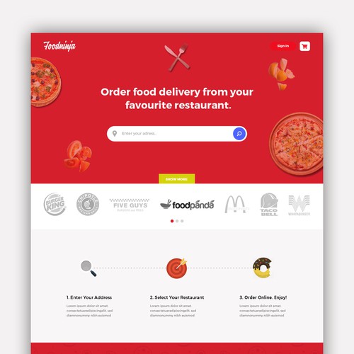 Food Ninja Homepage