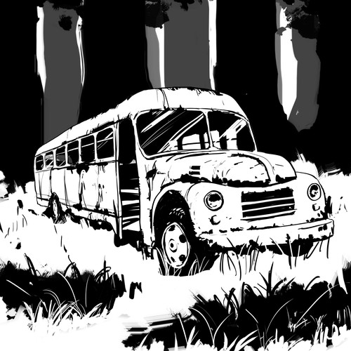 Drawing for a horror book