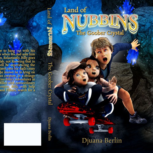 Create a Adventurous cover for my Children's book that takes place in a Land full of Nut People