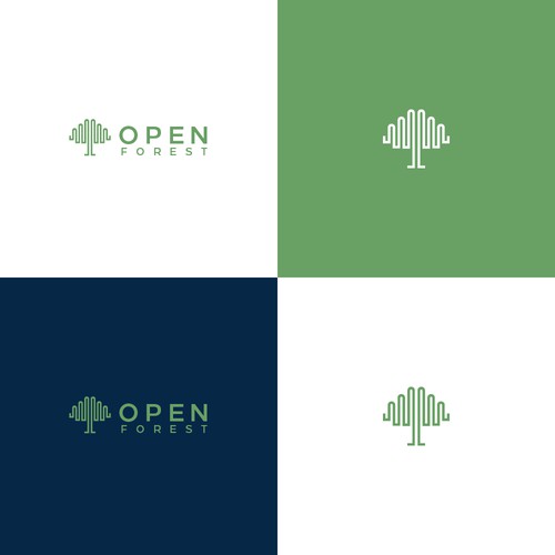 Logo concept for Open Forest