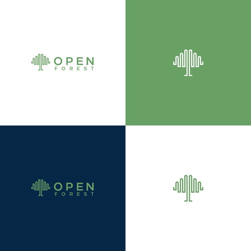 Logo concept for Open Forest