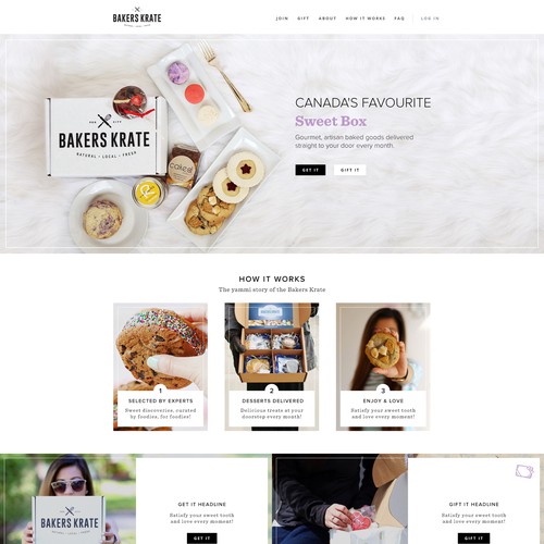 Website for Bakers Krate