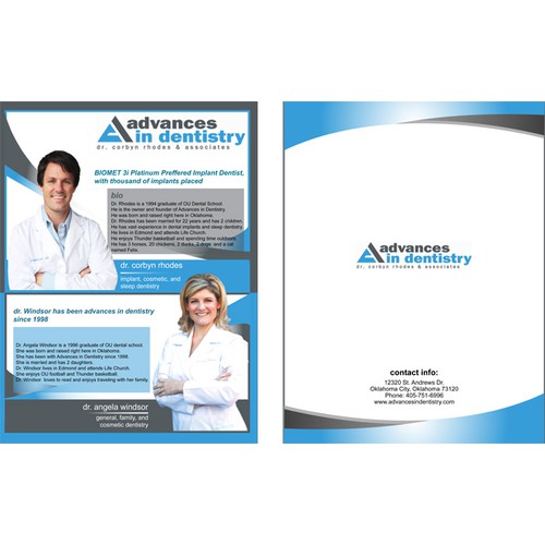 advances in dentistry needs a new brochure design