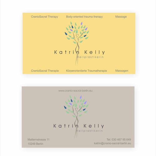 Logo and businesscard for health practioner (Heilpraktikerin/Germany)