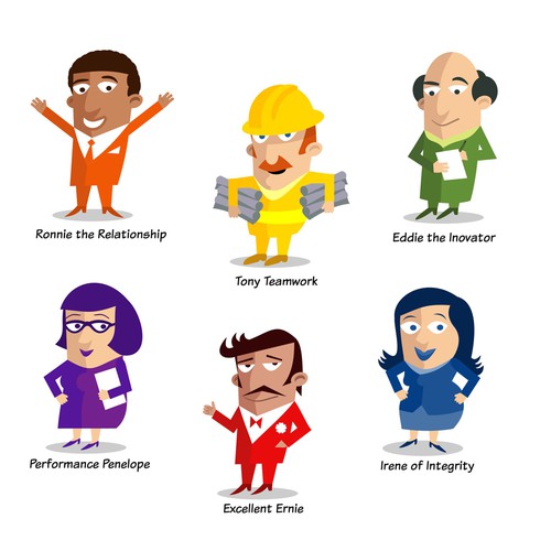 Construction Core Value Characters (6)