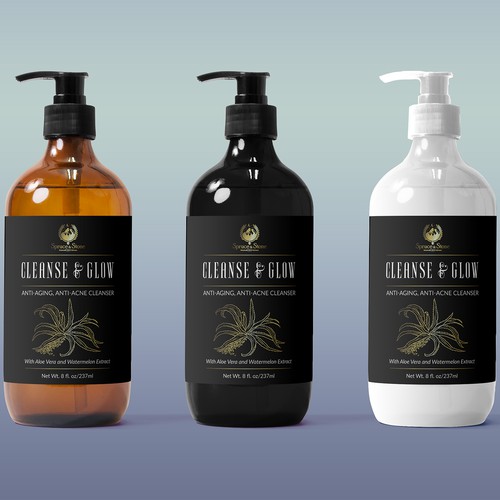 Cleanse & Glow Label Design