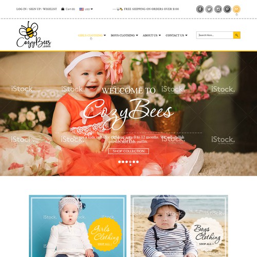 Website for Baby Clothing