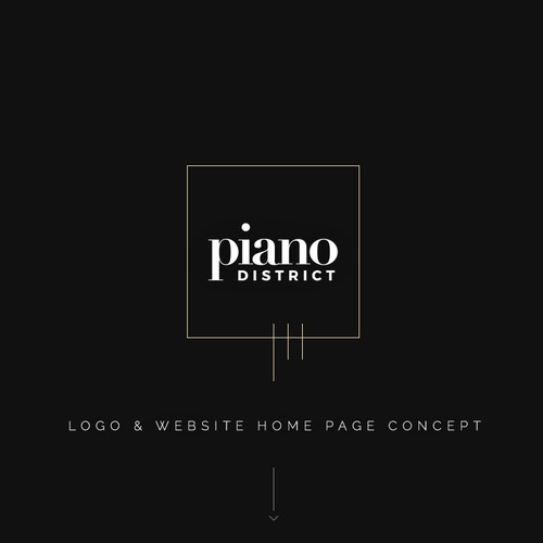 Logo and home page for a luxury waterfront development.