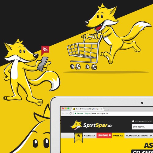 Mascot Concept for Sports Online Shop