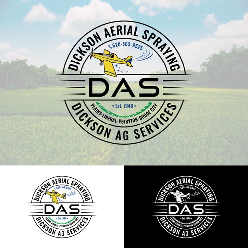 Informative emblem logo for DAS