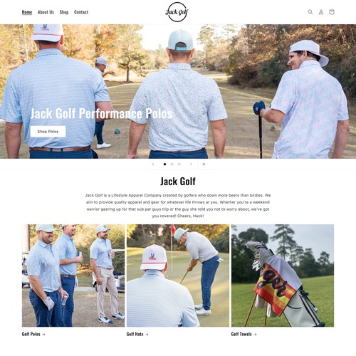 Jack Golf E-commerce Design