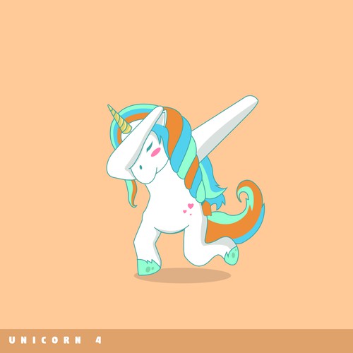 Unicorn illustration vector concept 