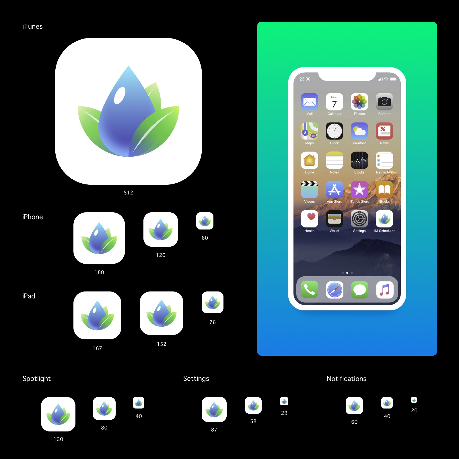 IM Scheduler APP Icons