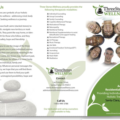 New brochure design wanted for Three Stones Wellness