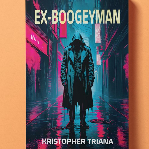 Book cover design for Ex-Boogeyman novel.