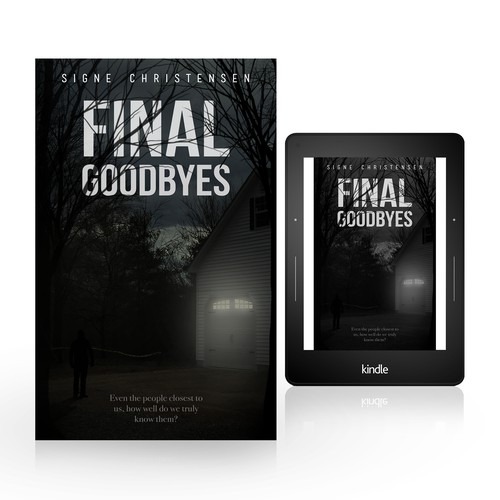 Cover for psychological thriller e-book - Final Goodbyes