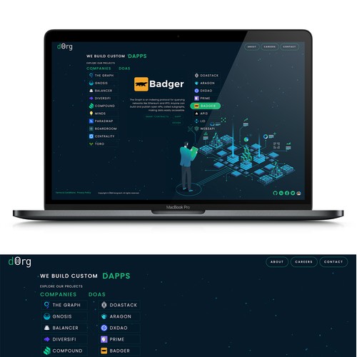 Engaging interactive website  for digital freelance collective