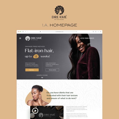 DREAME - Mockup Landing Page