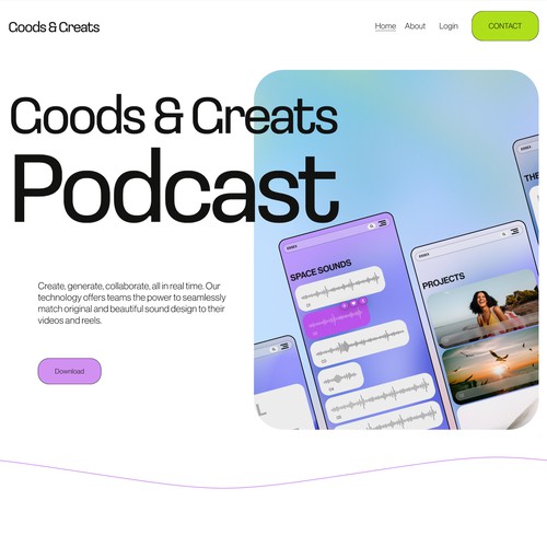 Goods & Greats Podcast Design
