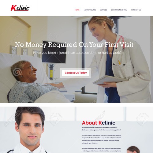 Create a website for a Medical Clinic
