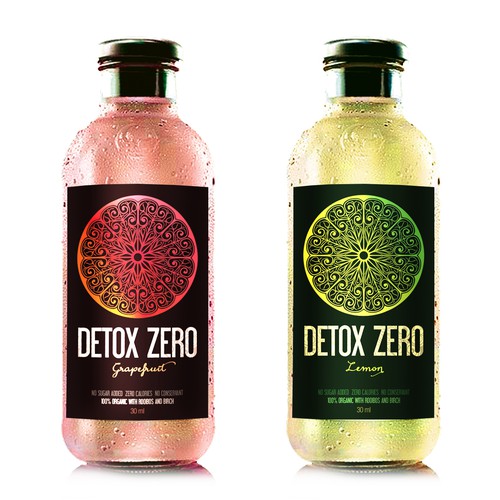 Label design for an organic juice